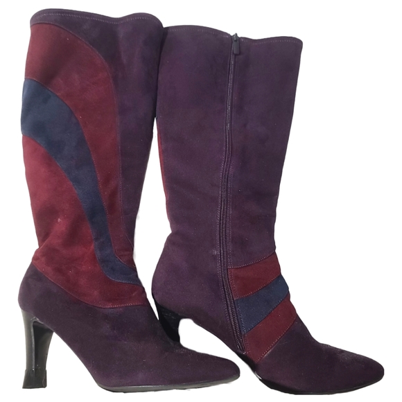 Impo Shoes - Impo stretch tall faux suede heeled boots